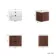 Cadiz Fluted Apex Walnut Wall Hung Basin Drawer Vanity 600mm - Black Accents