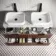 Cadiz Fluted Apex Walnut Double Wall Hung Drawer Vanity with Marble Top & Marin Basin 1200mm - Black Accents