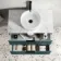 Cadiz Fluted Mystic Green Wall Hung Drawer Vanity with Marble Top & Nevis Basin 800mm - Black Accents
