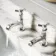 Kenmare Traditional Chrome Hot & Cold Basin Taps