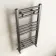 Naples Premium Brushed Gunmetal Straight Heated Towel Rail 800x400mm