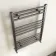 Naples Premium Brushed Gunmetal Straight Heated Towel Rail 800x600mm