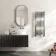 Naples Premium Brushed Gunmetal Straight Heated Towel Rail 1000x400mm