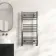 Naples Premium Brushed Gunmetal Straight Heated Towel Rail 1000x500mm