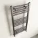 Naples Premium Brushed Gunmetal Straight Heated Towel Rail 1000x500mm