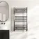 Naples Premium Brushed Gunmetal Straight Heated Towel Rail 1000x600mm