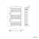 Naples Premium Brushed Gunmetal Straight Heated Towel Rail 1000x600mm