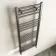 Naples Premium Brushed Gunmetal Straight Heated Towel Rail 1200x500mm