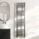 Naples Premium Brushed Gunmetal Straight Heated Towel Rail 1600x400mm