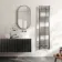 Naples Premium Brushed Gunmetal Straight Heated Towel Rail 1600x400mm