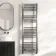 Naples Premium Brushed Gunmetal Straight Heated Towel Rail 1600x500mm