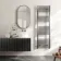 Naples Premium Brushed Gunmetal Straight Heated Towel Rail 1600x500mm