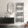 Naples Premium Brushed Gunmetal Straight Heated Towel Rail 1600x600mm