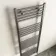 Naples Premium Brushed Gunmetal Straight Heated Towel Rail 1600x600mm