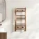 Naples Premium Brushed Copper Straight Heated Towel Rail 800x400mm