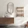 Naples Premium Brushed Copper Straight Heated Towel Rail 800x600mm