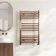 Naples Premium Brushed Copper Straight Heated Towel Rail 1000x600mm