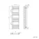Naples Premium Brushed Copper Straight Heated Towel Rail 1200x400mm