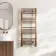 Naples Premium Brushed Copper Straight Heated Towel Rail 1200x500mm