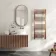 Naples Premium Brushed Copper Straight Heated Towel Rail 1200x500mm