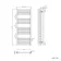 Naples Premium Brushed Copper Straight Heated Towel Rail 1200x500mm