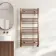 Naples Premium Brushed Copper Straight Heated Towel Rail 1200x600mm