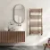 Naples Premium Brushed Copper Straight Heated Towel Rail 1200x600mm