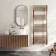 Naples Premium Brushed Copper Straight Heated Towel Rail 1600x600mm