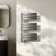 Seville Brushed Gunmetal Designer Flat Panel Heated Towel Rail 800x450mm