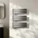 Seville Brushed Gunmetal Designer Flat Panel Heated Towel Rail 800x600mm