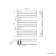 Seville Brushed Gunmetal Designer Flat Panel Heated Towel Rail 800x600mm