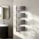 Seville Brushed Gunmetal Designer Flat Panel Heated Towel Rail 1200x450mm