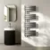 Seville Brushed Gunmetal Designer Flat Panel Heated Towel Rail 1200x450mm