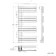 Seville Brushed Gunmetal Designer Flat Panel Heated Towel Rail 1200x600mm