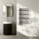 Cannes Brushed Gunmetal Designer Heated Towel Rail 800x500mm