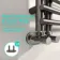 Cannes Brushed Gunmetal Designer Heated Towel Rail 1600x500mm