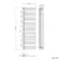 Cannes Brushed Gunmetal Designer Heated Towel Rail 1600x500mm