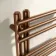 Cannes Brushed Copper Designer Heated Towel Rail 800x500mm