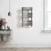 Santorini Brushed Gunmetal Flat Panel Heated Towel Rail 800x450mm