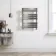Santorini Brushed Gunmetal Flat Panel Heated Towel Rail 800x600mm