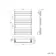 Santorini Brushed Gunmetal Flat Panel Heated Towel Rail 800x600mm