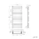 Santorini Brushed Gunmetal Flat Panel Heated Towel Rail 1000x450mm