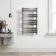 Santorini Brushed Gunmetal Flat Panel Heated Towel Rail 1000x600mm