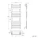 Santorini Brushed Gunmetal Flat Panel Heated Towel Rail 1200x450mm