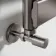Santorini Brushed Gunmetal Flat Panel Heated Towel Rail 1600x600mm