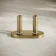 Cannes Brushed Brass Pipe Connectors (Pair) 50mm