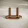Cannes Brushed Copper Pipe Connectors (Pair) 50mm