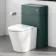 Detroit Brushed Gunmetal Square Push Button for Cable Operated Concealed Cistern