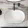 Missouri Matt White Pill Counter Top Stone Basin 550x350mm
