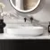Missouri Matt White Pill Counter Top Stone Basin 550x350mm